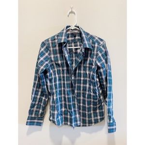 Lands’ End Plaid Button Down